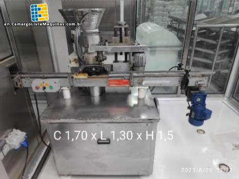Cap crimping machine for bottles Cozzoli