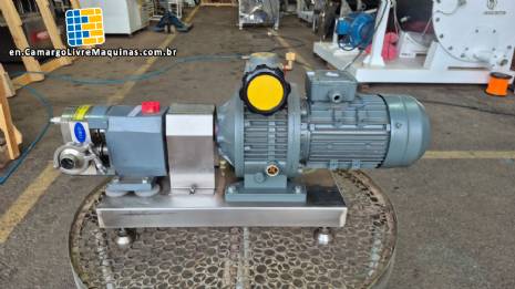 Zhu-Heng Sanitary stainless steel lobe pump for viscous, pasty or sensitive fluids.